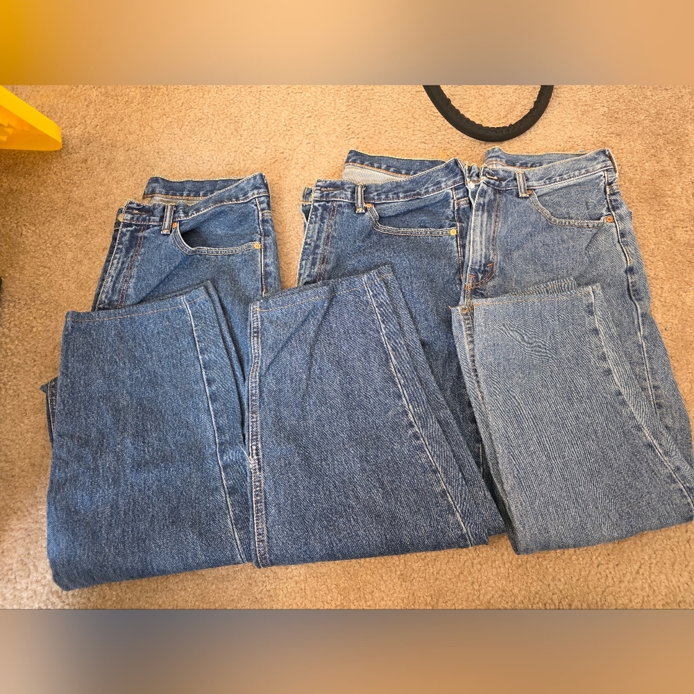 3 Pairs Men's Levis Jeans **Hemmed**